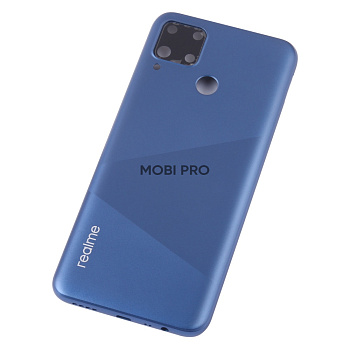 Задняя крышка для Realme C15 (RMX2180) Синий Задняя крышка для Realme C15 (RMX2180) Синий