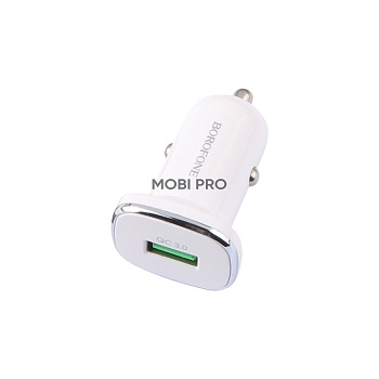 Автомобильное зарядное устройство USB Borofone BZ12A (18W, QC3.0) Белый Автомобильное зарядное устройство USB Borofone BZ12A (18W, QC3.0) Белый