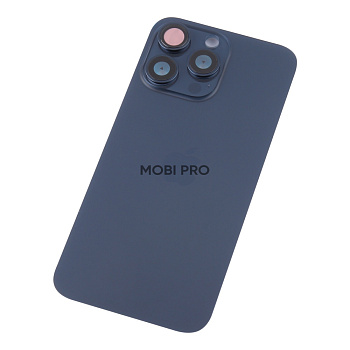 Задняя крышка для iPhone 15 Pro Max в сборе Синий - OR Задняя крышка для iPhone 15 Pro Max в сборе Синий - OR