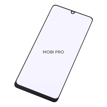 Стекло для переклейки Samsung Galaxy A31 (A315F) в сборе с OCA пленкой Черный - OR (Mitsubishi)