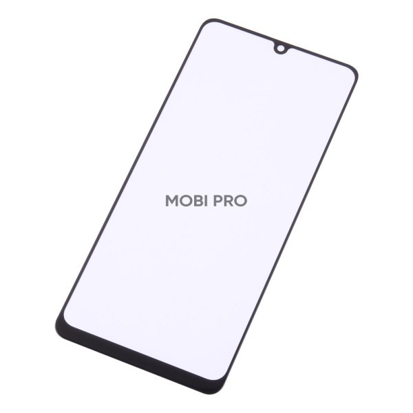 Стекло для переклейки Samsung Galaxy A31 (A315F) в сборе с OCA пленкой Черный - OR (Mitsubishi)