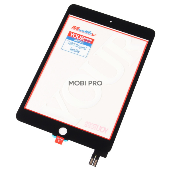Стекло для переклейки MUSTTBY iPad mini 5 в сборе с тачскрином и OCA 100% Черный