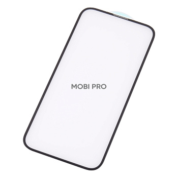 Защитное стекло "Оптима" для iPhone 15 Pro Черный (Закалённое, полное покрытие)