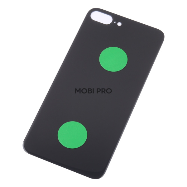 Задняя крышка для iPhone 8 Plus Черный (стекло, широкий вырез под камеру, логотип) - Премиум Задняя крышка для iPhone 8 Plus Черный (стекло, широкий вырез под камеру, логотип) - Премиум
