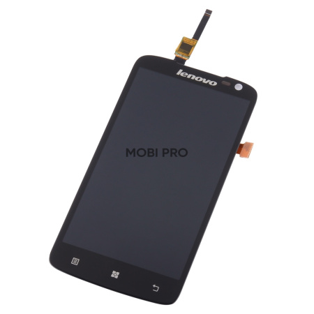 Дисплей для Lenovo S820 в сборе с тачскрином Черный - Оптима