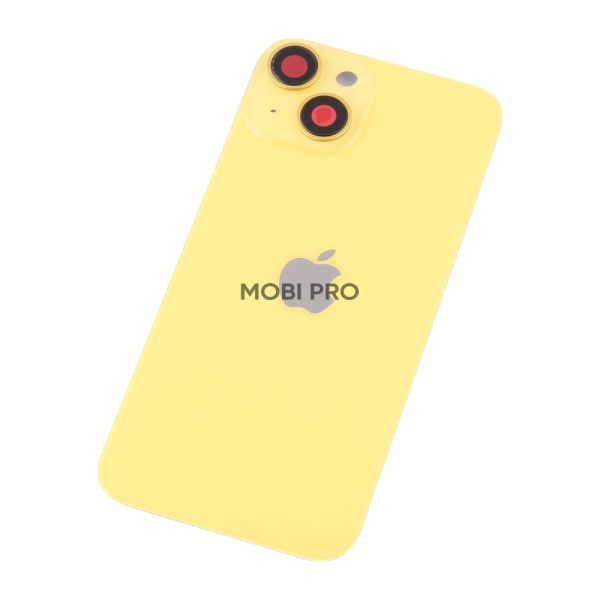 Задняя крышка для iPhone 14 в сборе Желтый - OR Задняя крышка для iPhone 14 в сборе Желтый - OR