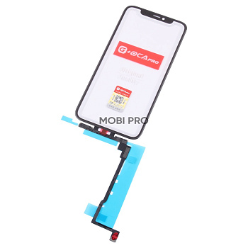 Стекло для переклейки G + OCA iPhone 11 Pro в сборе с тачскрином без микросхемы Черное 