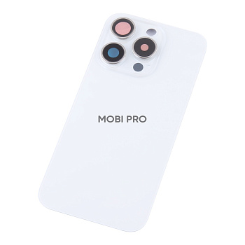 Задняя крышка для iPhone 15 Pro в сборе Белый - OR Задняя крышка для iPhone 15 Pro в сборе Белый - OR