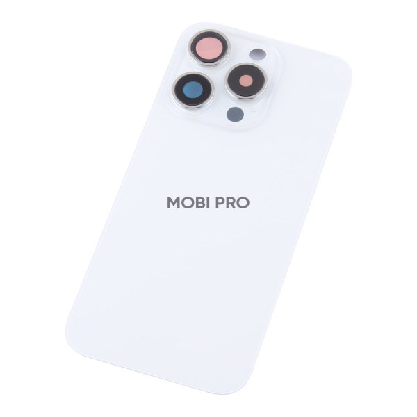 Задняя крышка для iPhone 15 Pro в сборе Белый - OR Задняя крышка для iPhone 15 Pro в сборе Белый - OR