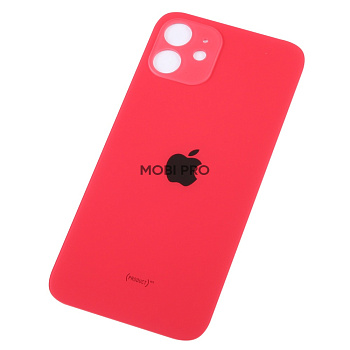 Задняя крышка для iPhone 12 с увелич.вырезом под камеру Красный Задняя крышка для iPhone 12 с увелич.вырезом под камеру Красный