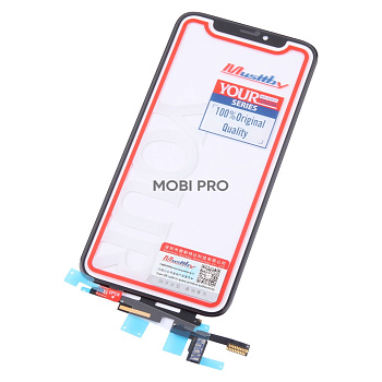 Стекло для переклейки MUSTTBY для iPhone X в сборе с тачскрином и OCA 100% Черный