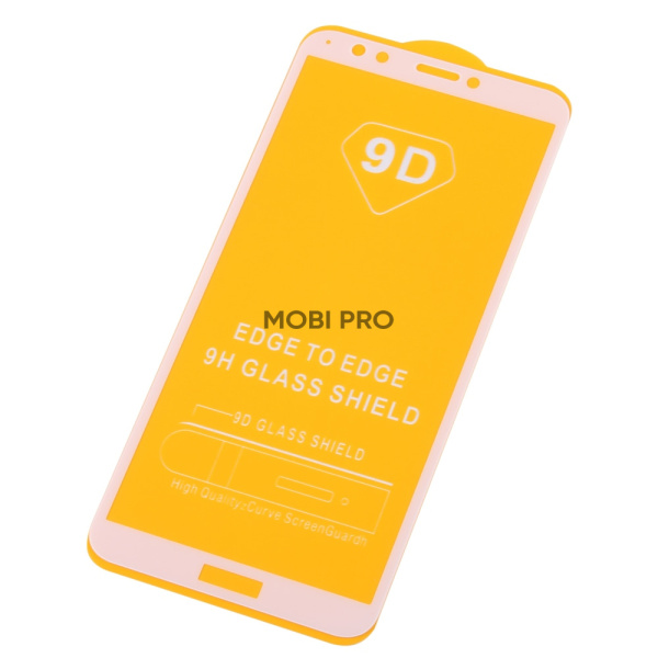 Защитное стекло "Полное покрытие" для Huawei Honor 7C Pro Белое Защитное стекло "Полное покрытие" для Huawei Honor 7C Pro Белое