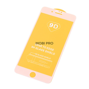 Защитное стекло "Плоское" для iPhone 7 Plus/8 Plus Белый