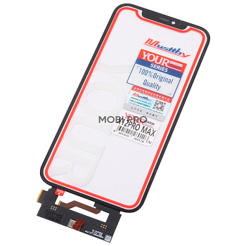 Стекло для переклейки MUSTTBY iPhone 12 Pro Max в сборе с тачскрином и OCA 100% Черный