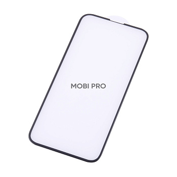 Защитное стекло "Премиум" для iPhone 13 mini Черное (Закалённое+, полное покрытие)