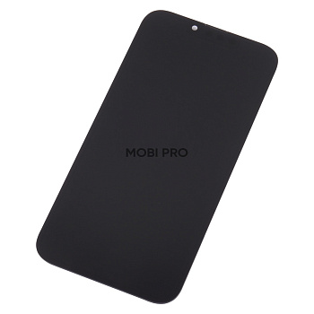 Дисплей для iPhone 13 Pro в сборе с тачскрином Черный - (Soft OLED, Full HD, 120 Гц) (площадка под IC)