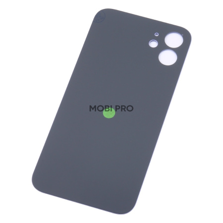 Задняя крышка для iPhone 12 (A2403) Фиолетовый (стекло, монолит, широкий вырез под камеру, логотип) 