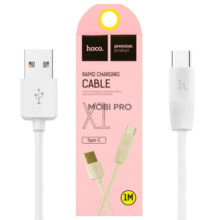 Кабель USB - Type-C Hoco X1 (3A) Белый