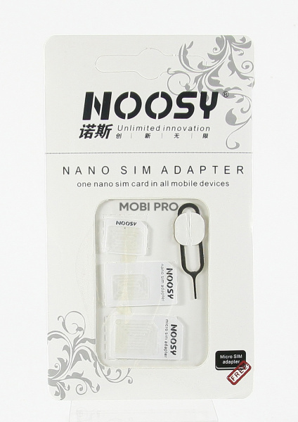 Набор адаптеров NOOSY SIM/NanoSIM/MicroSIM Набор адаптеров NOOSY SIM/NanoSIM/MicroSIM