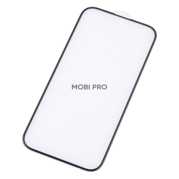 Защитное стекло "Премиум" для iPhone 15 Черный (Закалённое+, полное покрытие)