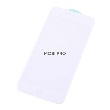 Защитное стекло "Стандарт" для iPhone 6 Plus/6S Plus Белый (Полное покрытие)