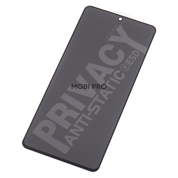 Защитное стекло "Антишпион" для Xiaomi Redmi Note 10 Pro 4G/11 Pro 4G/5G/11E Pro/11 Pro+ 5G/12 Pro 4G/Poco X4 Pro 5G Черный