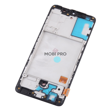 Дисплей для Samsung Galaxy A41 (A415F) модуль с рамкой Черный - (OLED) (Full Size)