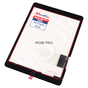 Стекло для переклейки MUSTTBY iPad 7/iPad 8 10.2 2021 (2 Gen) в сборе с тачскрином 100% Черный