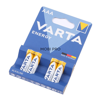 Батарейка AAA LR03 Varta ENERGY 1.5V (4 шт. в блистере)