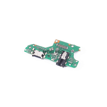 Шлейф для Huawei Honor 10X Lite/P Smart 2021 (DNN-LX9/PPA-LX1) плата на системный разъем/разъем гарнитуры/микрофон