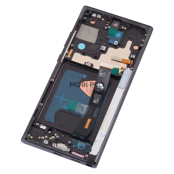 Дисплей для Samsung Galaxy Note 20 Ultra (N985F/N986F) модуль с рамкой Черный - (Soft OLED, 120 Гц) (Full Size)