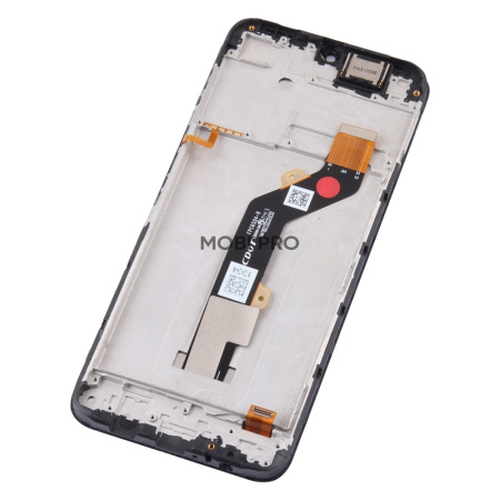 Дисплей для Tecno Spark 7 (KF6n) модуль с рамкой Черный - OR