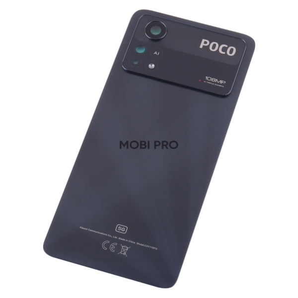 Задняя крышка для Xiaomi Poco X4 Pro 5G Черный Задняя крышка для Xiaomi Poco X4 Pro 5G Черный