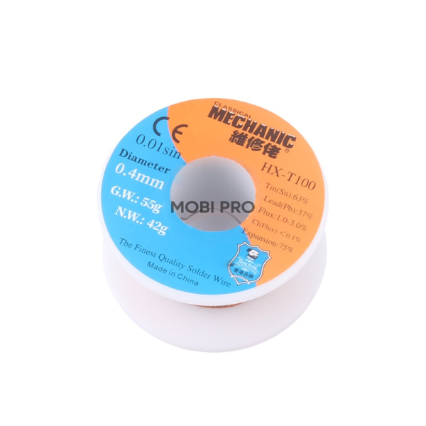 Припой Mechanic HX-T100 (0,4 мм, 100 г)