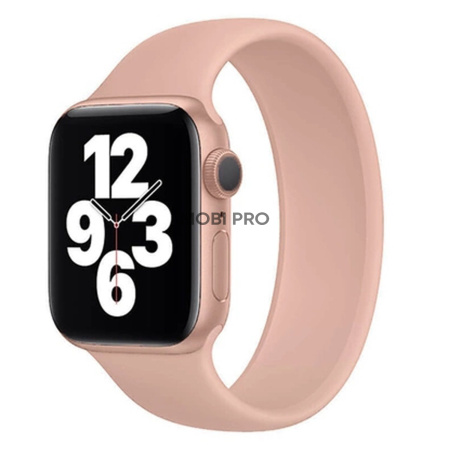 Ремешок - ApW15 для "Apple Watch 42/44/45 mm" монобраслет (150 мм) (pink)  (125692)