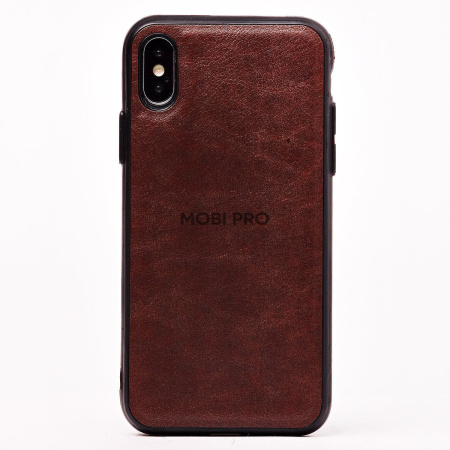 Чехол-накладка - SC165 для "Apple iPhone X/iPhone XS" (brown)