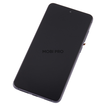Дисплей для Samsung Galaxy S21 FE (G990B) модуль с рамкой Серый - (OLED) (Full Size)