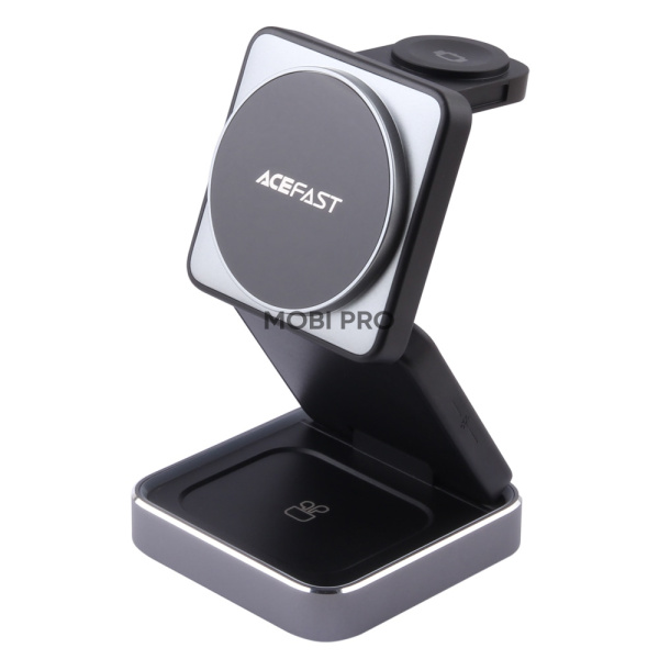 Беспроводное зарядное устройство Acefast E20 (для смартфона + гарнитуры + iWatch) Черный