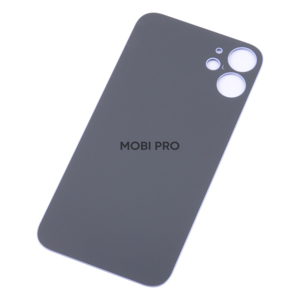 Задняя крышка для iPhone 12 mini Фиолетовый (стекло, широкий вырез под камеру, логотип) - Премиум