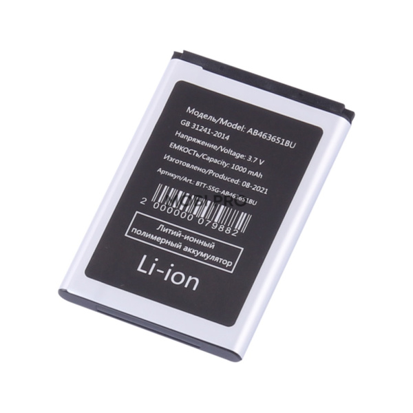АКБ для Samsung L700/B3410/B5310/C3200/C3222/C3312 (AB463651BU) АКБ для Samsung L700/B3410/B5310/C3200/C3222/C3312 (AB463651BU)