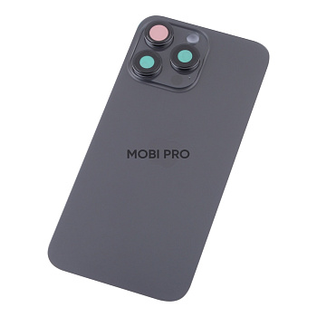 Задняя крышка для iPhone 15 Pro Max в сборе Черный - OR Задняя крышка для iPhone 15 Pro Max в сборе Черный - OR