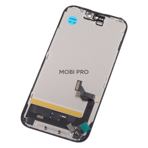 Дисплей для iPhone 15 (A3090) в сборе с тачскрином Черный (Soft OLED)