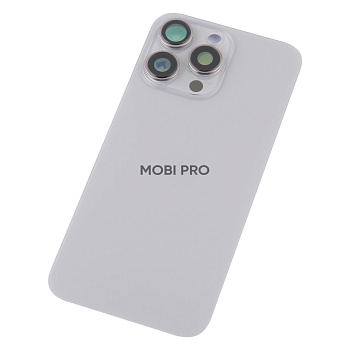 Задняя крышка для iPhone 15 Pro Max в сборе Серый - OR Задняя крышка для iPhone 15 Pro Max в сборе Серый - OR