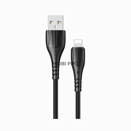 Кабель USB - Apple lightning Borofone BX37 Wieldy (black)