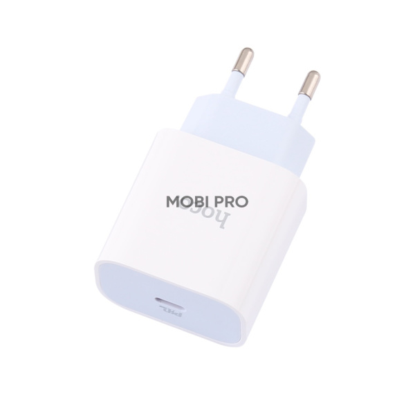 Сетевое зарядное устройство Type-C Hoco C76A Plus (20W, PD, кабель Type-C-Lightning) Белый