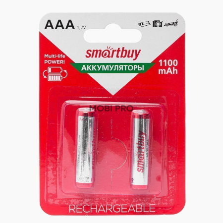 Аккумулятор AAA Smart Buy Ni-MH (1100 mAh) (2-BL) (24/240)