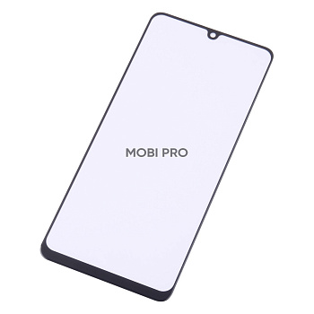 Стекло для переклейки Samsung Galaxy A32 4G/M32 (A325F/M325F) в сборе с OCA пленкой Черный - OR (Mit