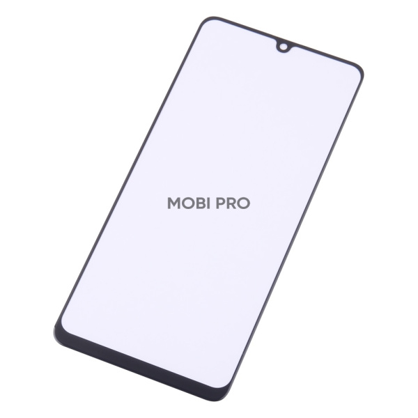 Стекло для переклейки Samsung Galaxy A32 4G/M32 (A325F/M325F) в сборе с OCA пленкой Черный - OR (Mitsubishi)