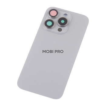 Задняя крышка для iPhone 15 Pro в сборе Серый - OR Задняя крышка для iPhone 15 Pro в сборе Серый - OR