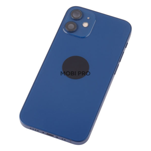 Корпус для iPhone 12 Mini в сборе со шлейфами с разбора Синий (возможен дефект ЛКП) - OR Корпус для iPhone 12 Mini в сборе со шлейфами с разбора Синий (возможен дефект ЛКП) - OR